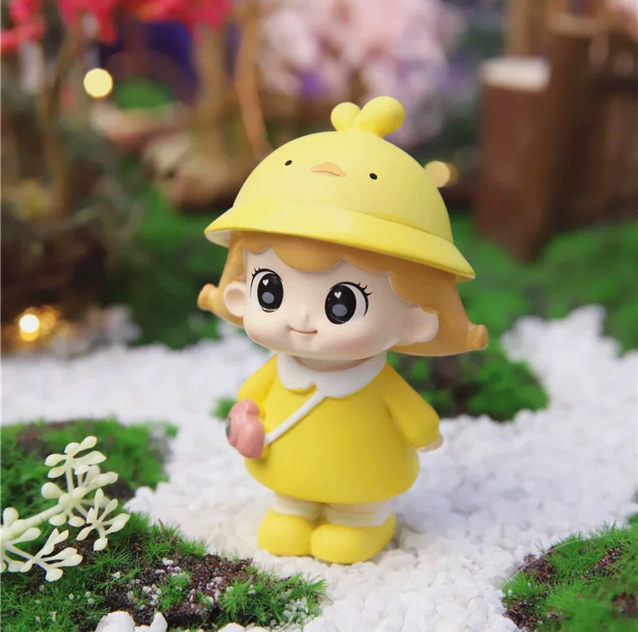 Cute Little Baby Girl Blind Box Set little duckling panda rabbit Snow White chicken doggie bear hat.