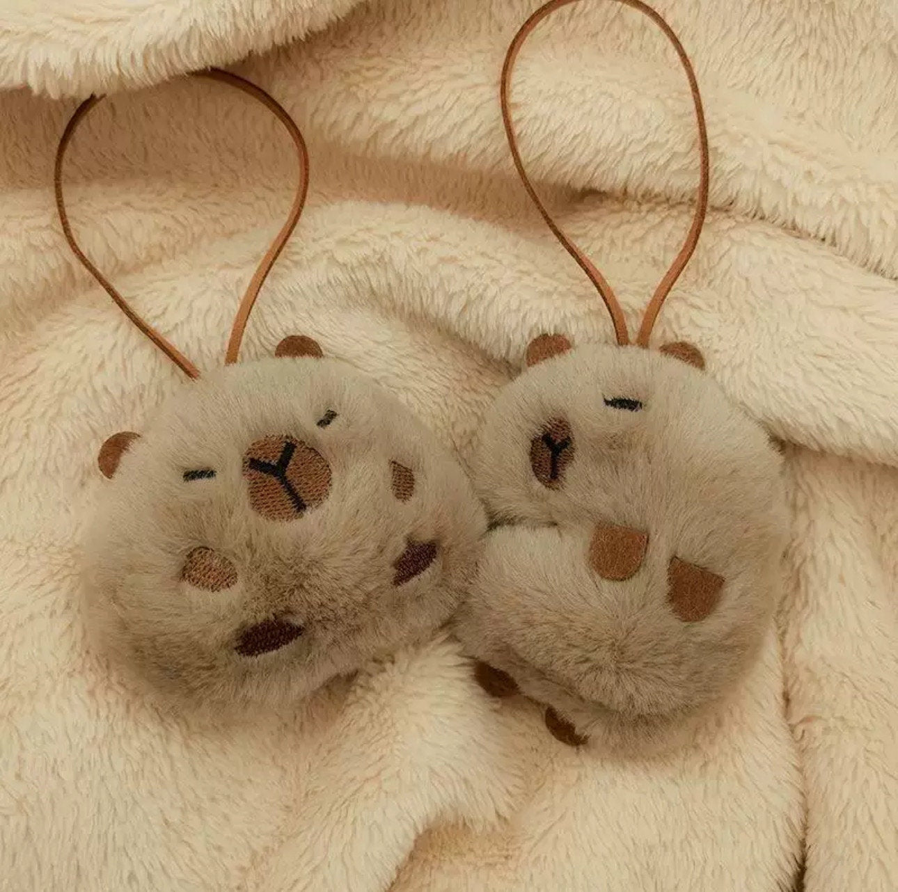 Capybara bag tag luggage tag cute accessories bag accessory adorable capybara fluffy accessories keychain