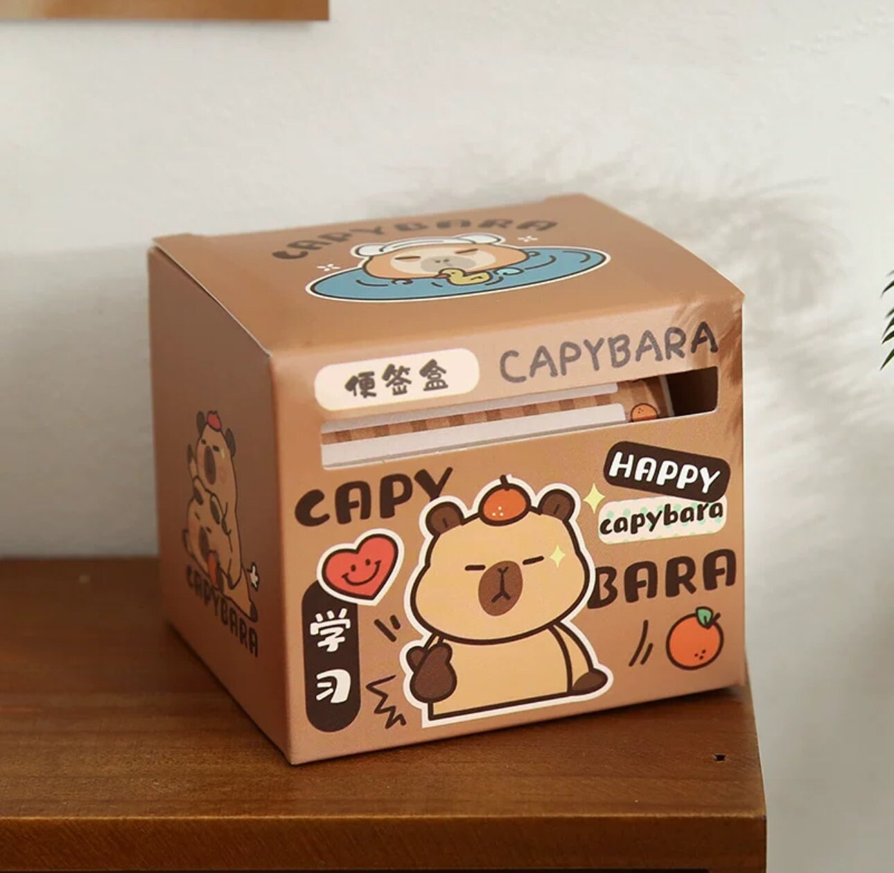 Capybara sticker note roll 256pcs per roll sticky notes notepad capybara stationary capybara office supplies capybara school supplies