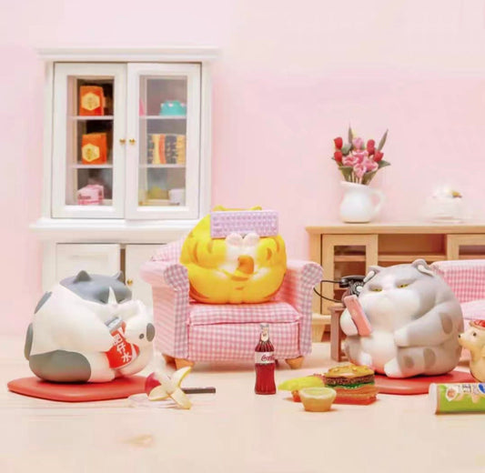 Cute Fat Cat Blind Box Oversize Cat Obese Cat Chubby Cat mystery Box