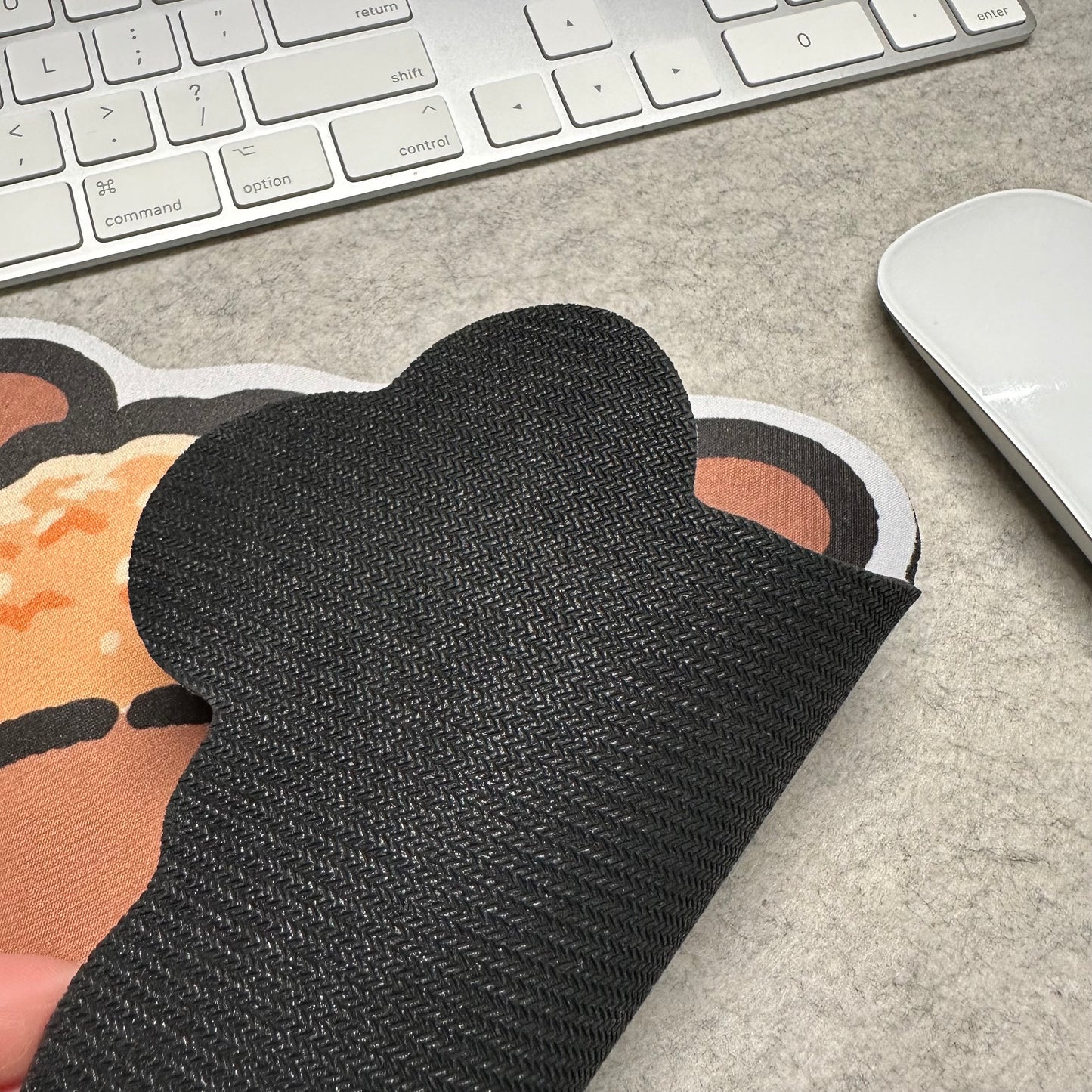 Taiyaki with Capybara filling mouse pad for office gaming student teacher artist cute capybara gift cute mouse pad