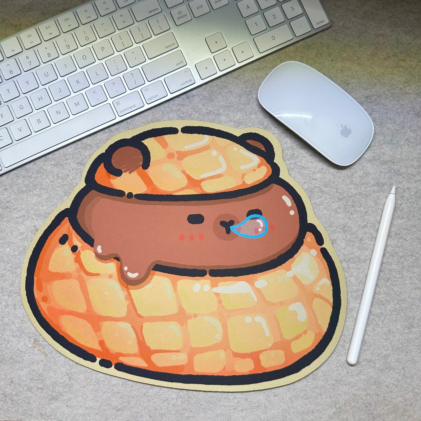 Custard Bun Capybara filling mouse pad for office gaming student teacher artist cute capybara gift cute mouse pad