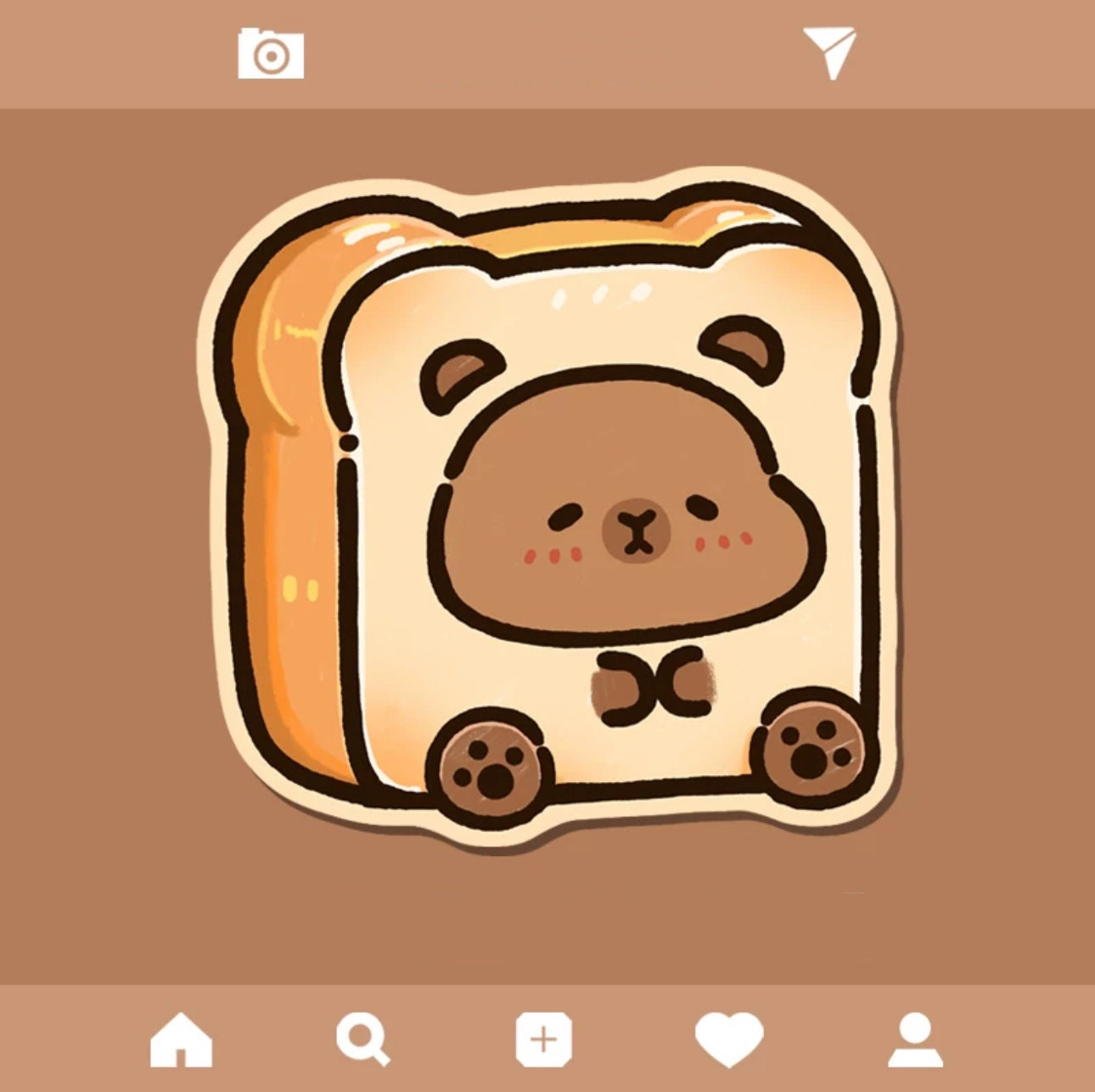 Sliced Bread with Capybara filling mouse pad for office gaming student teacher artist cute capybara gift cute mouse pad